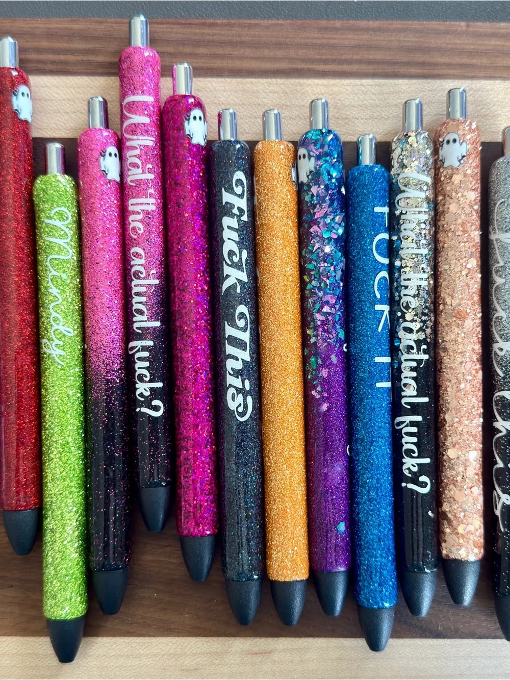 Snarky Fuckery Glitter Pens - custom - personalized - fun gifts
